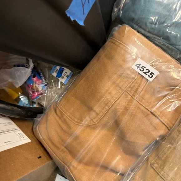 Carhartt Mens Duck Canvas Carpenter Pants Brown 38x32 B11 Dungaree Fit Workwear - Picture 5 of 5